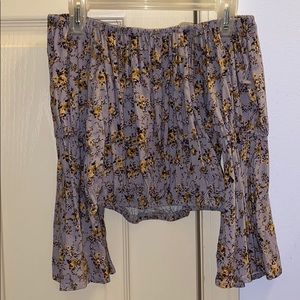 Off The Shoulder Bell Sleeve Top